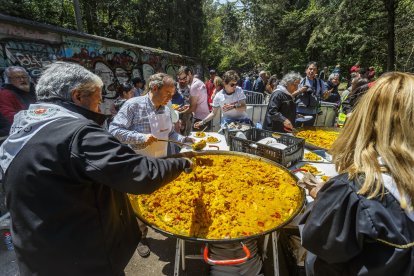 Instante de la Romería de la Virgen Blanca.