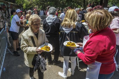 Instante de la Romería de la Virgen Blanca.
