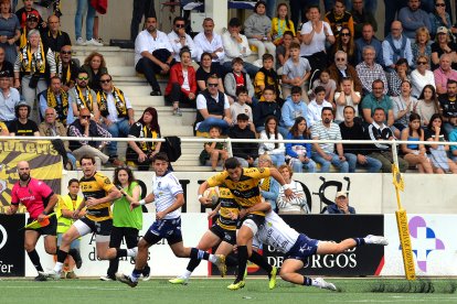 Imagen del último encuentro de la temporada en San Amaro.