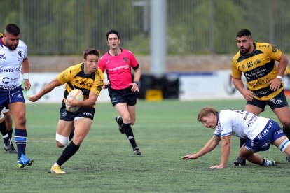 Imagen del último encuentro de la temporada en San Amaro.