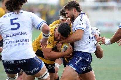 Imagen del último encuentro de la temporada en San Amaro.