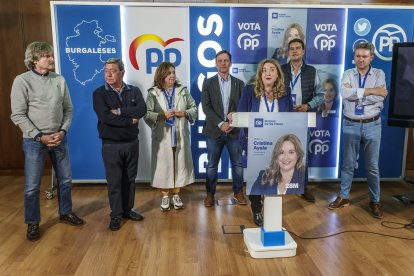 Comparecencia de los populares tras conocerse el resultado electoral.