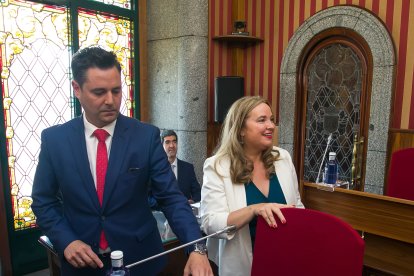 Instante de la toma de posesión de la nueva Corporación municipal.