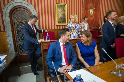 Instante de la toma de posesión de la nueva Corporación municipal.