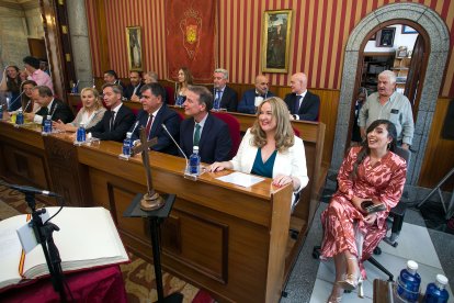 Instante de la toma de posesión de la nueva Corporación municipal.