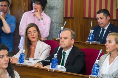 Instante de la toma de posesión de la nueva Corporación municipal.