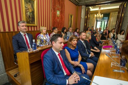 Instante de la toma de posesión de la nueva Corporación municipal.