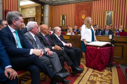 Instante de la toma de posesión de la nueva Corporación municipal.