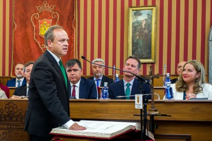 Instante de la toma de posesión de la nueva Corporación municipal.