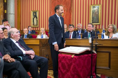 Instante de la toma de posesión de la nueva Corporación municipal.