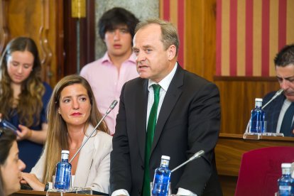 Instante de la toma de posesión de la nueva Corporación municipal.