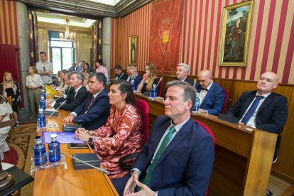 Instante de la toma de posesión de la nueva Corporación municipal.