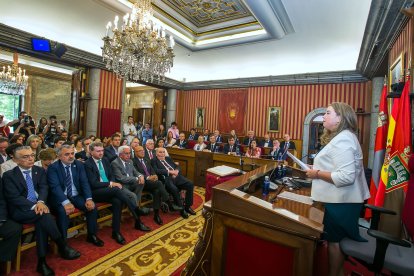 Instante de la toma de posesión de la nueva Corporación municipal.