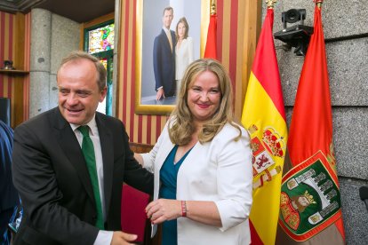 Instante de la toma de posesión de la nueva Corporación municipal.