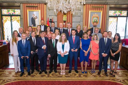 Instante de la toma de posesión de la nueva Corporación municipal.