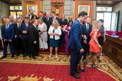 Instante de la toma de posesión de la nueva Corporación municipal.