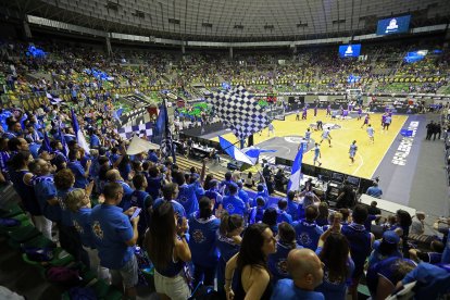 Imagen del partido entre el Hereda San Pablo Burgos y el Zunder Palencia.