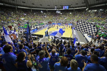 Imagen del partido entre el Hereda San Pablo Burgos y el Zunder Palencia.