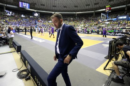 Imagen del partido entre el Hereda San Pablo Burgos y el Zunder Palencia.