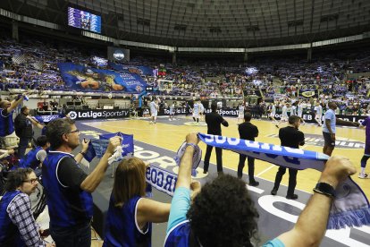 Imagen del partido entre el Hereda San Pablo Burgos y el Zunder Palencia.