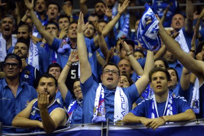 Imagen del partido entre el Hereda San Pablo Burgos y el Zunder Palencia.
