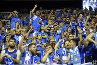 Imagen del partido entre el Hereda San Pablo Burgos y el Zunder Palencia.