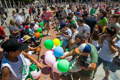 Vera Martínez (Peña Los Felices) fue la pregonera en un evento en el que se estrenaba la globada y el primer baile en fiestas de Gigantillos y Gigantones