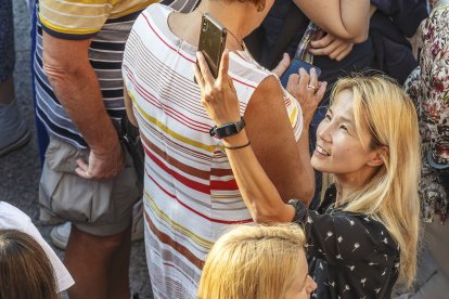 Asistentes al pregón de las fiestas.