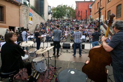 Uno de los conciertos visto desde el punto de vista de la orquesta.