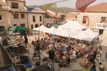 La plaza durante una de las actividades.