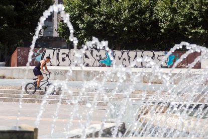 Las imágenes que deja la ola de calor en Burgos.