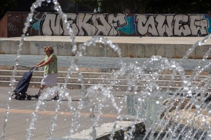 Las imágenes que deja la ola de calor en Burgos.