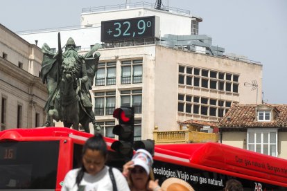 Las imágenes que deja la ola de calor en Burgos.