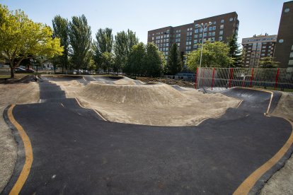 Pista destinada al pump track, en Gamonal.