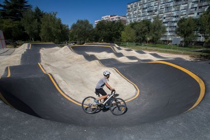 Pista destinada al pump track, en Gamonal.
