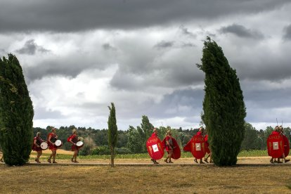 Celebración de la XXIII Fiesta Romana en Honor al Dios Baco, de Interés Turístico de Castilla y León, que se celebra en la localidad burgalesa de Baños de Valdearados.