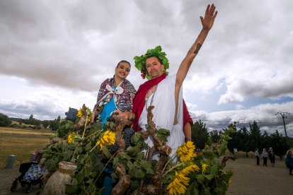 Celebración de la XXIII Fiesta Romana en Honor al Dios Baco, de Interés Turístico de Castilla y León, que se celebra en la localidad burgalesa de Baños de Valdearados.