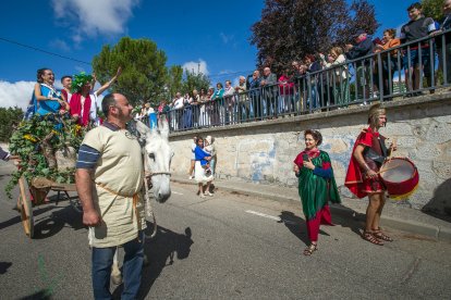 Celebración de la XXIII Fiesta Romana en Honor al Dios Baco, de Interés Turístico de Castilla y León, que se celebra en la localidad burgalesa de Baños de Valdearados.