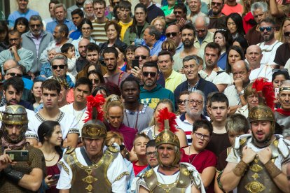 Celebración de la XXIII Fiesta Romana en Honor al Dios Baco, de Interés Turístico de Castilla y León, que se celebra en la localidad burgalesa de Baños de Valdearados.