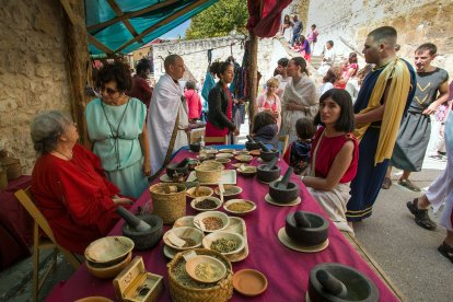 Celebración de la XXIII Fiesta Romana en Honor al Dios Baco, de Interés Turístico de Castilla y León, que se celebra en la localidad burgalesa de Baños de Valdearados.