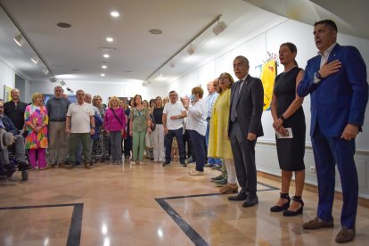 La Schola Cantorum interpretó el Himno a Burgos, obra de Calleja.
