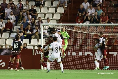 El penalti llegó en la primera mitad.