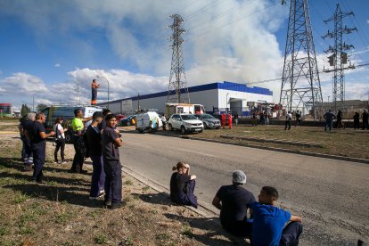 Incendio en Torreplas, polígono de Gamonal.