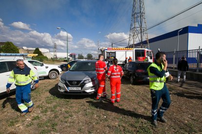 Incendio en Torreplas, polígono de Gamonal.