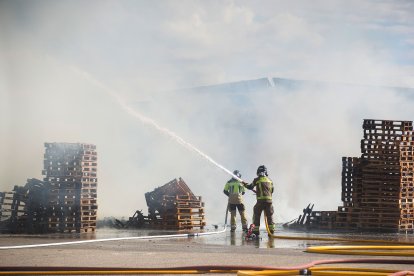 Incendio en Torreplas, polígono de Gamonal.