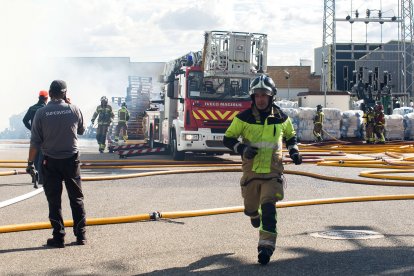 Incendio en Torreplas, polígono de Gamonal.