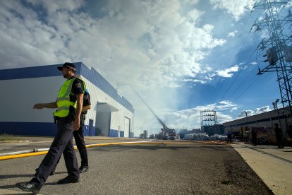 Incendio en Torreplas, polígono de Gamonal.