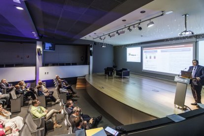 Un momento de la intervención de Ángel Gavilán, director general de Economía y Estadística de Banco de España.