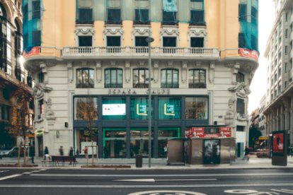 Instalaciones de la Casa del LIbro en Gran Vía, establecimiento que celebra su centenario este 2023.