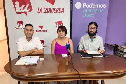 De izquierda a derecha, Andrés Gonzalo, María Ángeles Pizarro y Carlos Medina